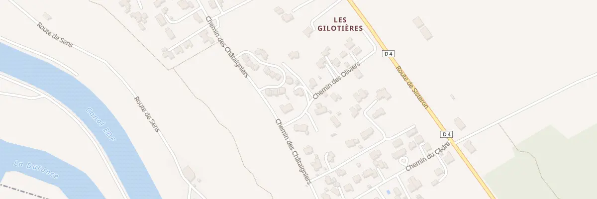Plan du 69 Che des Oliviers à Forcalquier