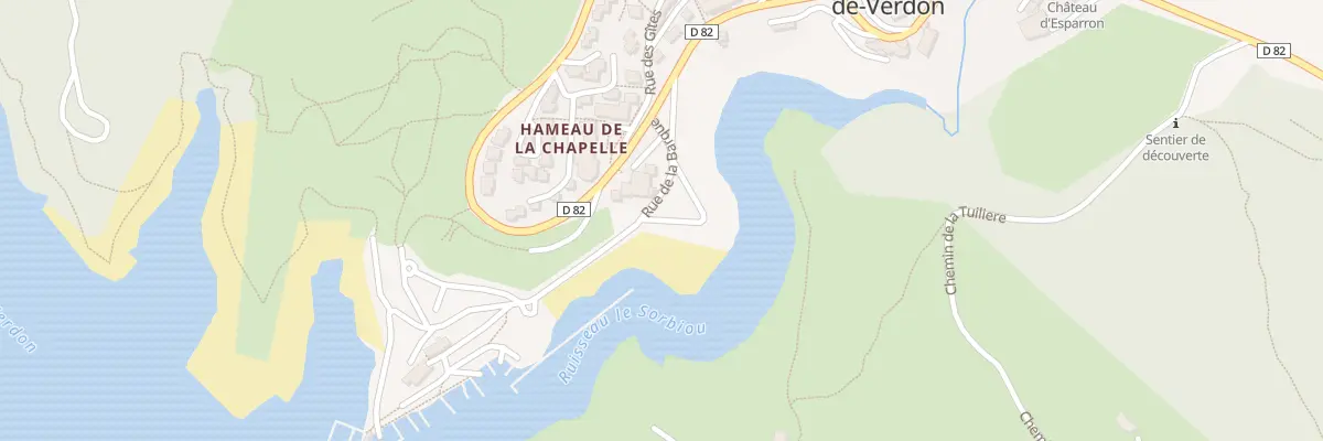 Plan du 34A Rue de la Barque à Esparron-de-Verdon