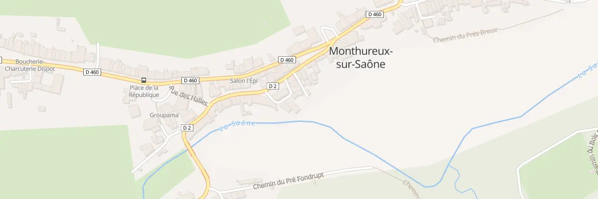 Plan du 101 Rue des Halles à Monthureux-sur-Saône