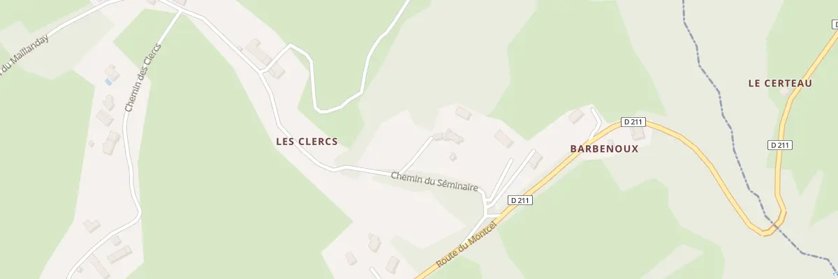 Plan du 170 Che du Séminaire à Trévignin