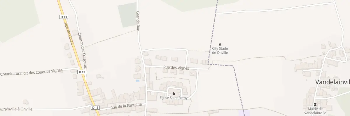 Plan du 4 Rue des Vignes à Onville