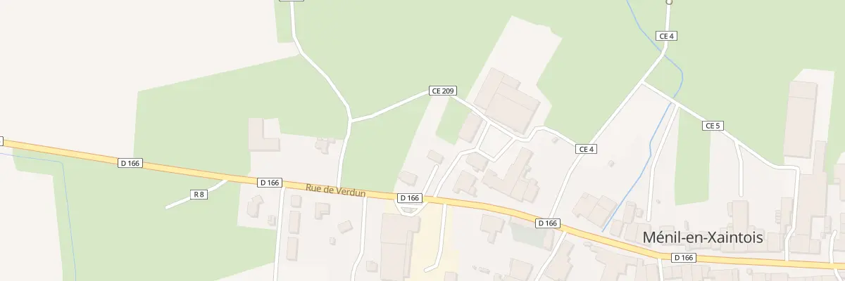 Plan du 816 Rue de Verdun à Ménil-en-Xaintois