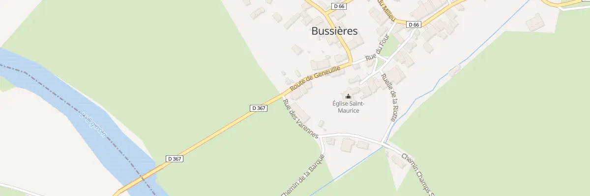 Plan du 9B Rte de Geneuille à Bussières