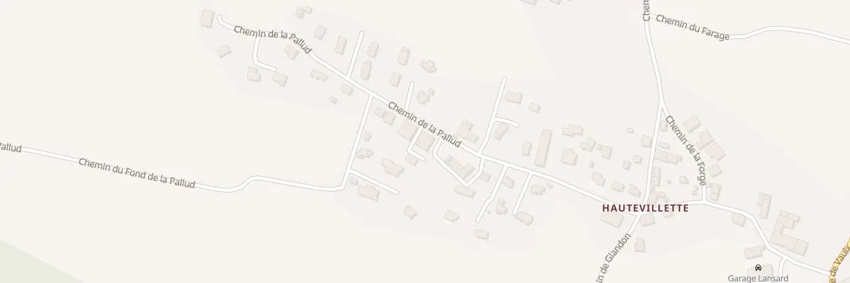Plan du 301 Che de la Pallud à Hauteville-sur-Fier