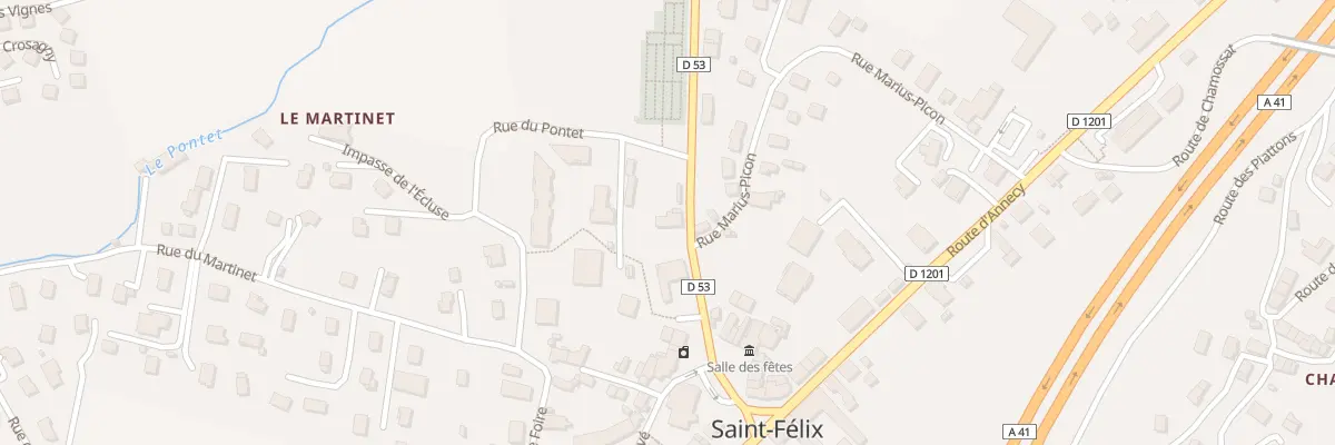 Plan du 93 Rte de Rumilly à Saint-Félix