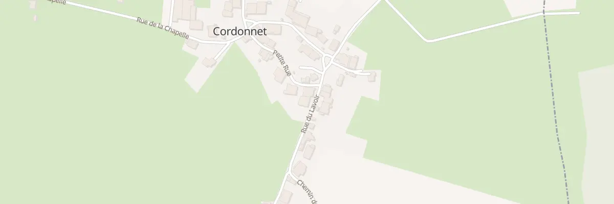 Plan du 2 Rue du Lavoir à Cordonnet