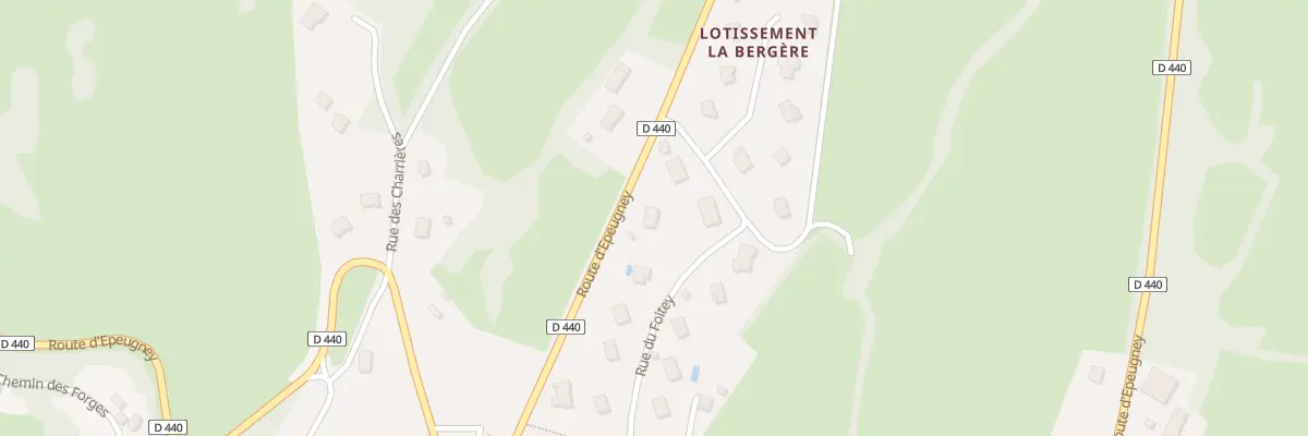 Plan du 6 Rue du Foitey à Chenecey-Buillon
