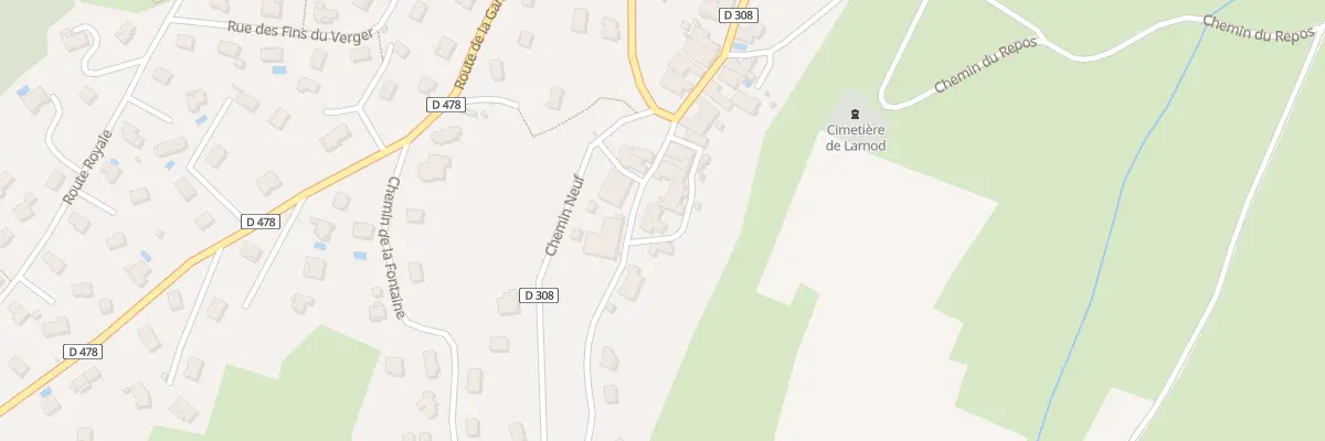 Plan du 3 Che de la Gratte à Larnod