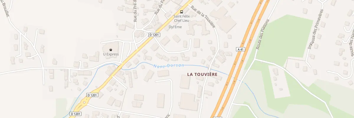 Plan du 74 Imp du Nant d’Orsan à Saint-Félix