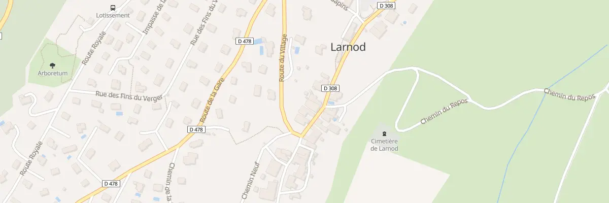 Plan du 6 Rte du Village à Larnod