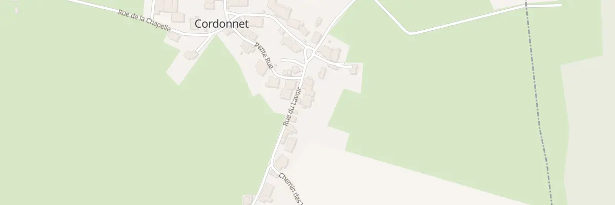 Plan du 7 Rue du Lavoir à Cordonnet