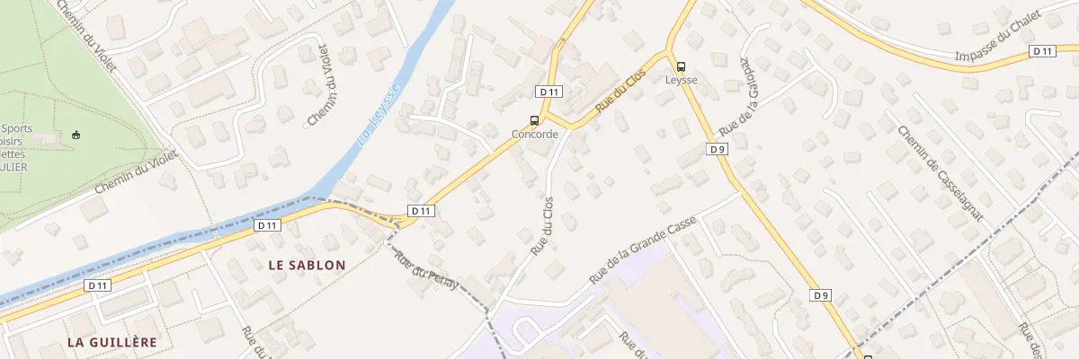 Plan du 158 Rue du Clos à Saint-Alban-Leysse