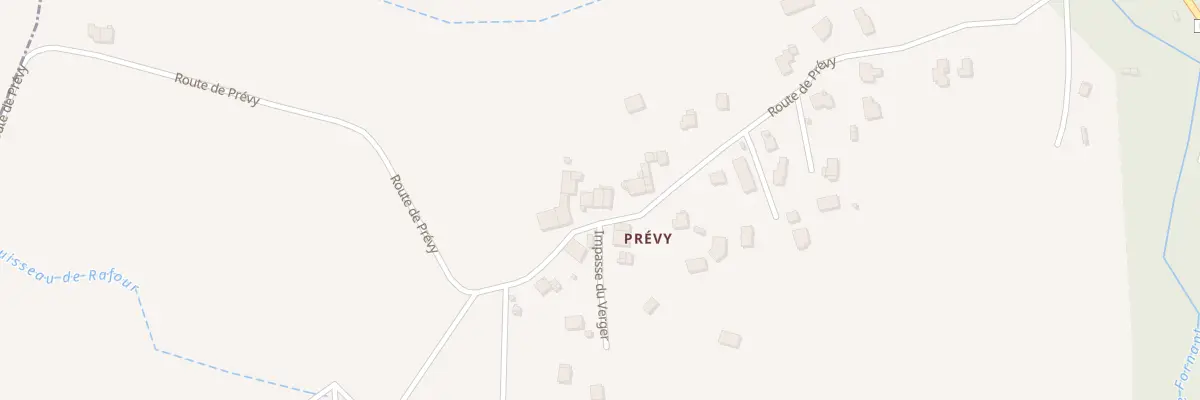 Plan du 514 Rte de Prévy à Minzier