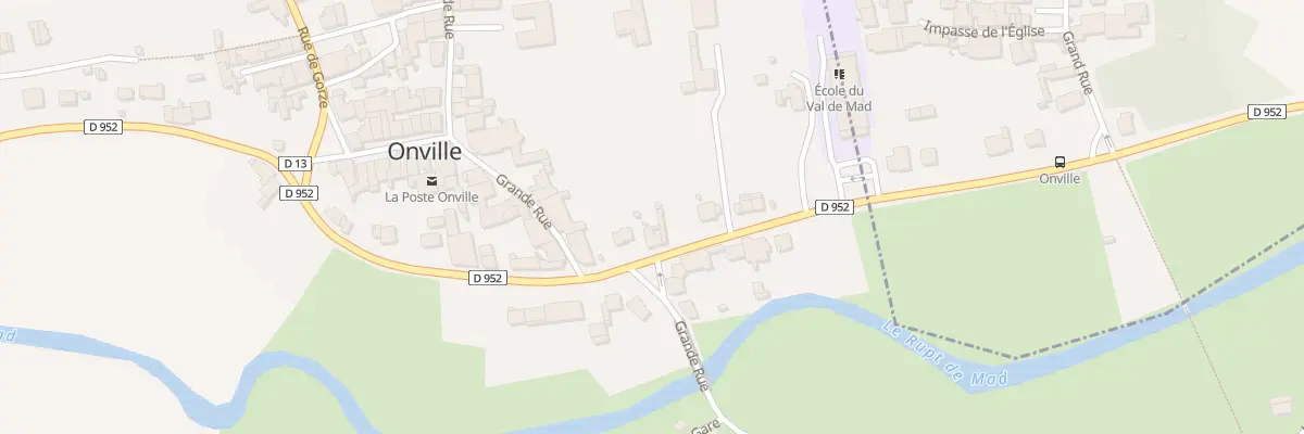 Plan du 16 Rte Nationale à Onville