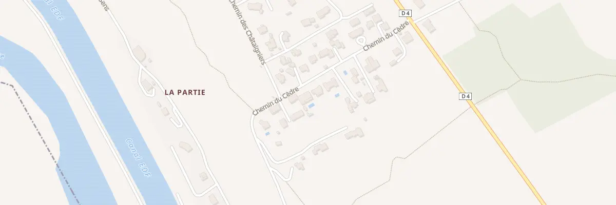 Plan du 223 Che du Cèdre à Salignac
