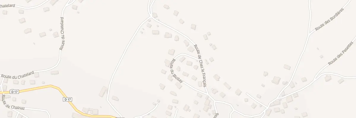 Plan du 204 Rte du Biollay à Chilly