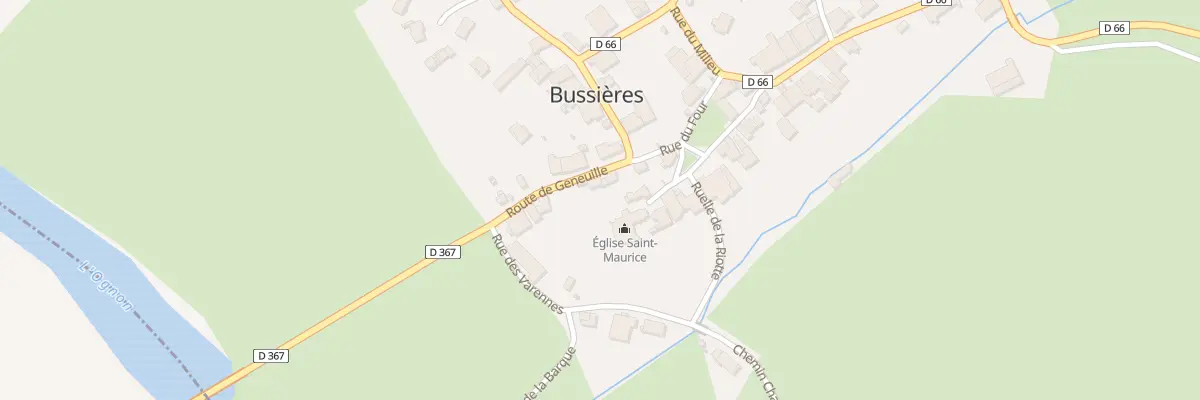 Plan du 3 Rte de Geneuille à Bussières