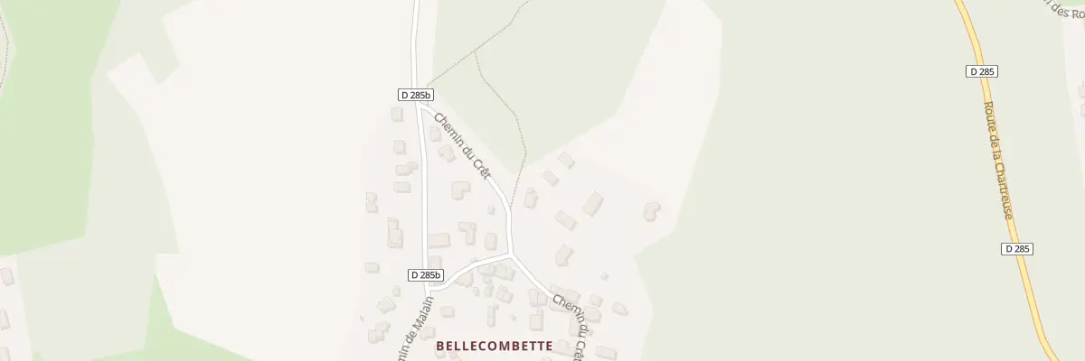 Plan du 99 Che du Cret à Chapareillan