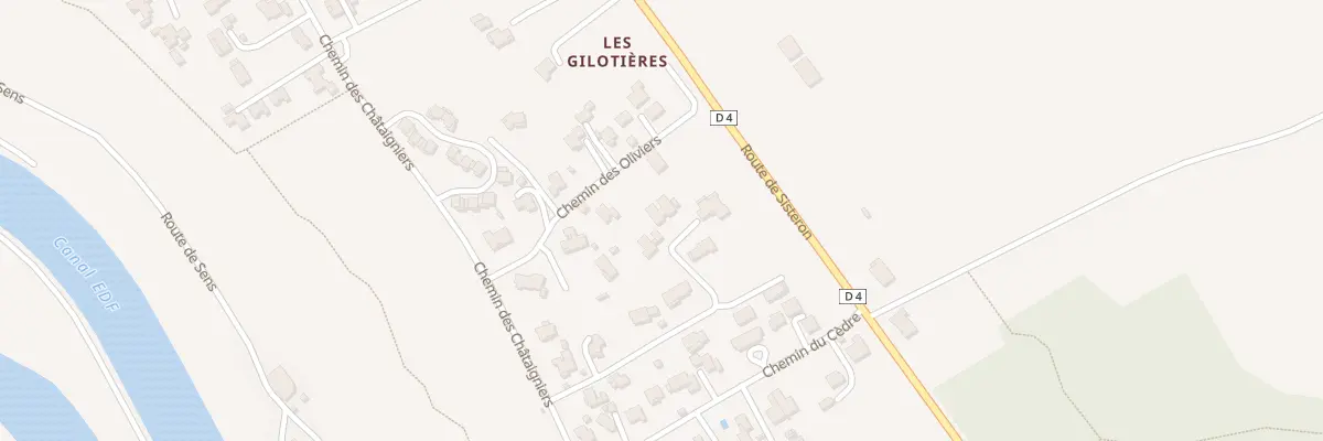 Plan du 9000 Che des Amandiers à Salignac