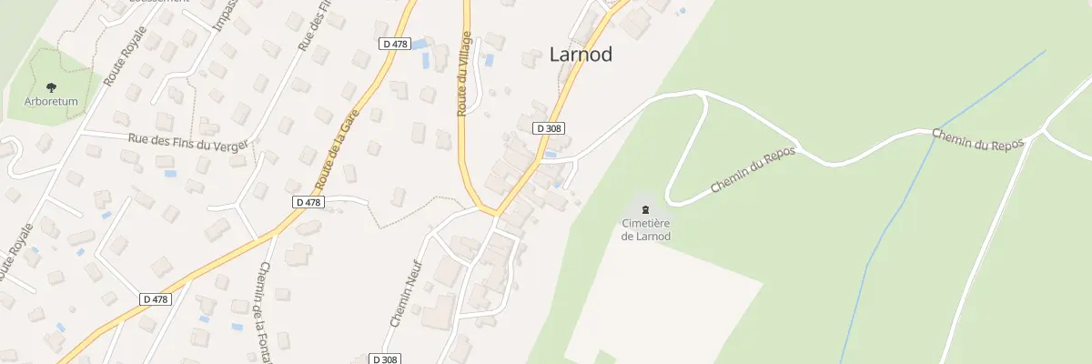 Plan du 3B Rte du Village à Larnod
