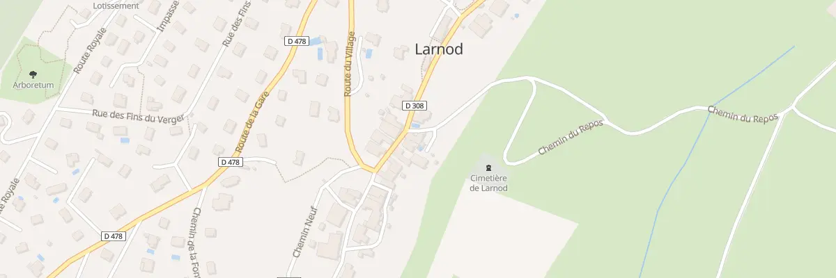 Plan du 2 Che du Repos à Larnod