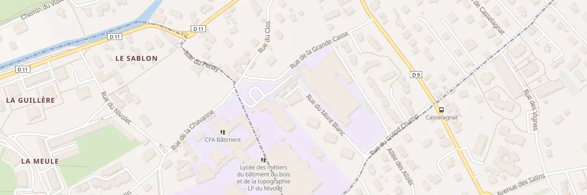 Plan du 97 Rue du mont-blanc à Saint-Alban-Leysse
