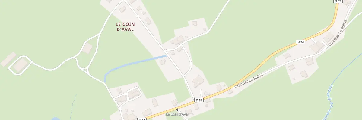Plan du 20 Le Coin d’Aval à Fort-du-Plasne