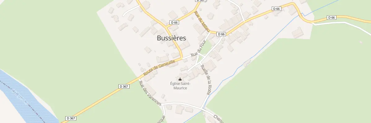 Plan du 1 Rue du Four à Bussières