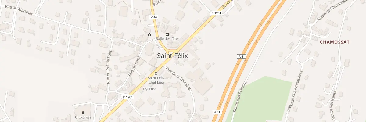 Plan du 25 Rue de la Touvière à Saint-Félix