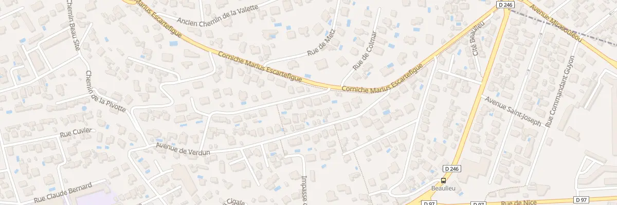 Plan du 238 Rue de Saint-Quentin à Toulon
