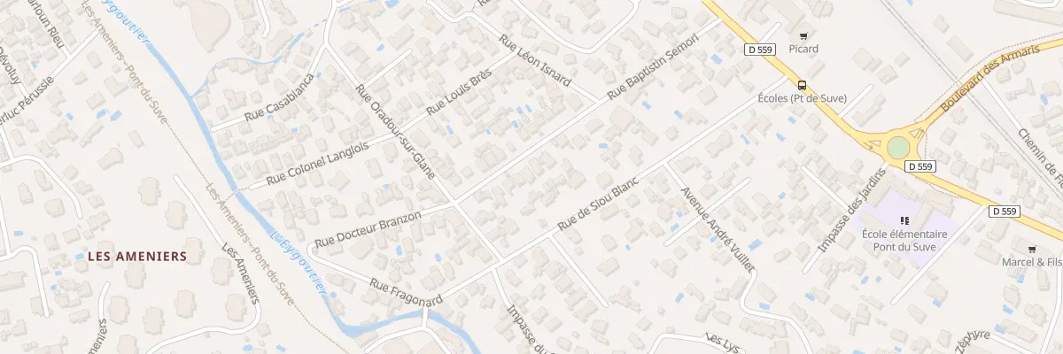 Plan du 9008 Rue Baptistin Sémori à Toulon