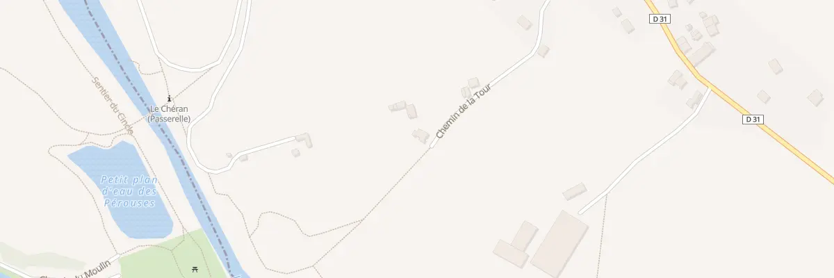 Plan du 250 Che de la Tour à Boussy