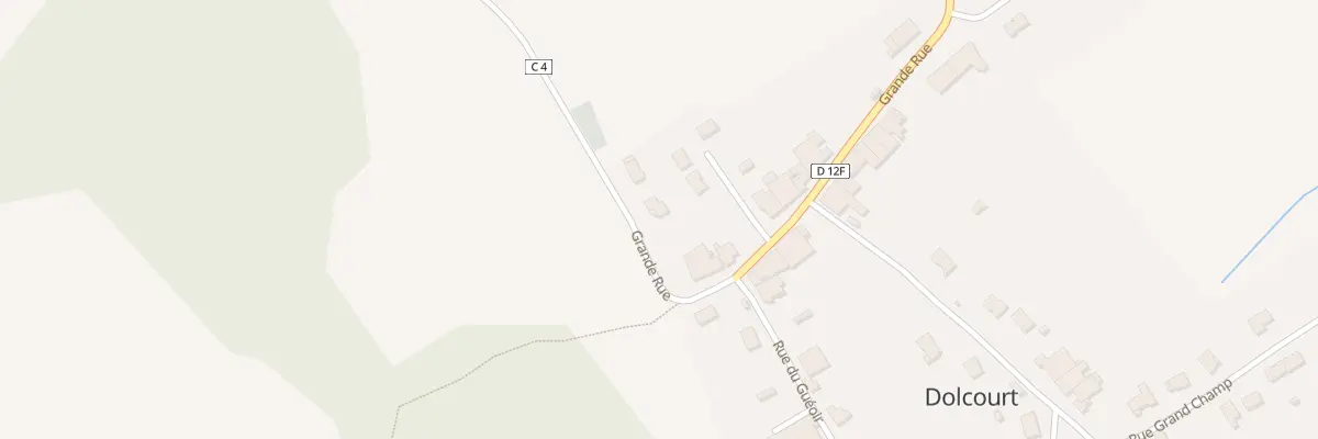 Plan du 28 Gr Grande Rue à Dolcourt