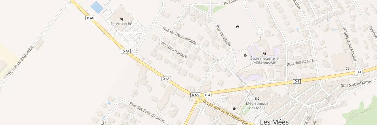 Plan du 5 Rue des Rosiers aux Mées