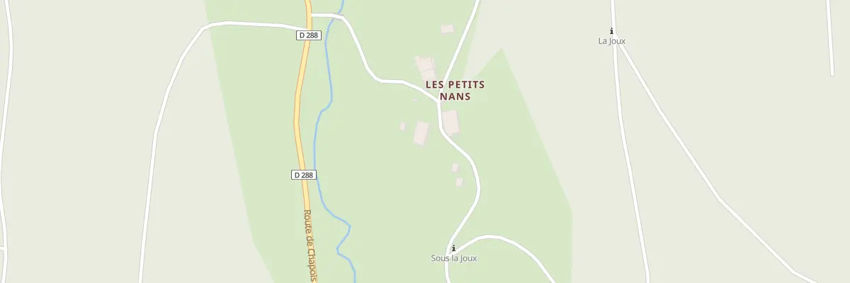 Plan du 3 Les Petits Nans aux Nans