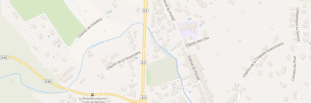 Plan du 134 Rte de Brignoles à La Roquebrussanne