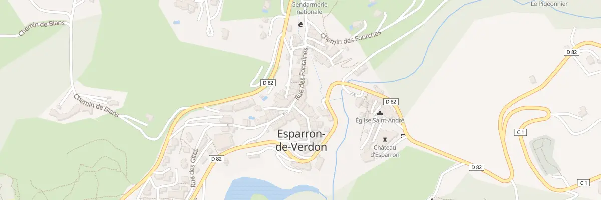 Plan du 108 Rue des Fontaines à Esparron-de-Verdon