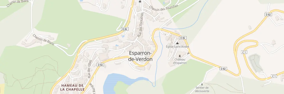 Plan du 57 Rue des Fontaines à Esparron-de-Verdon