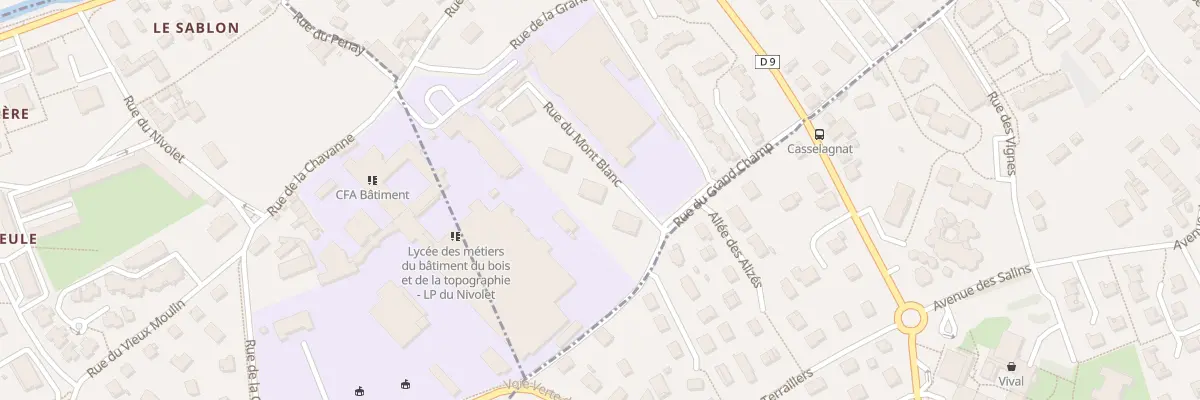 Plan du 93 Rue du mont-blanc à Saint-Alban-Leysse