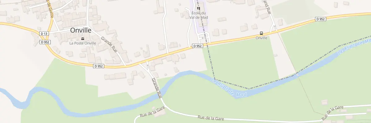 Plan du 1 Rte Nationale à Onville