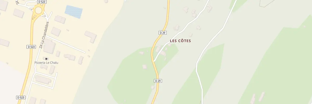 Plan du 1 Chem des Cotes aux Bariot à Goncelin