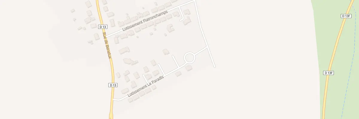 Plan du 14 Lot Le Paradis à Batilly