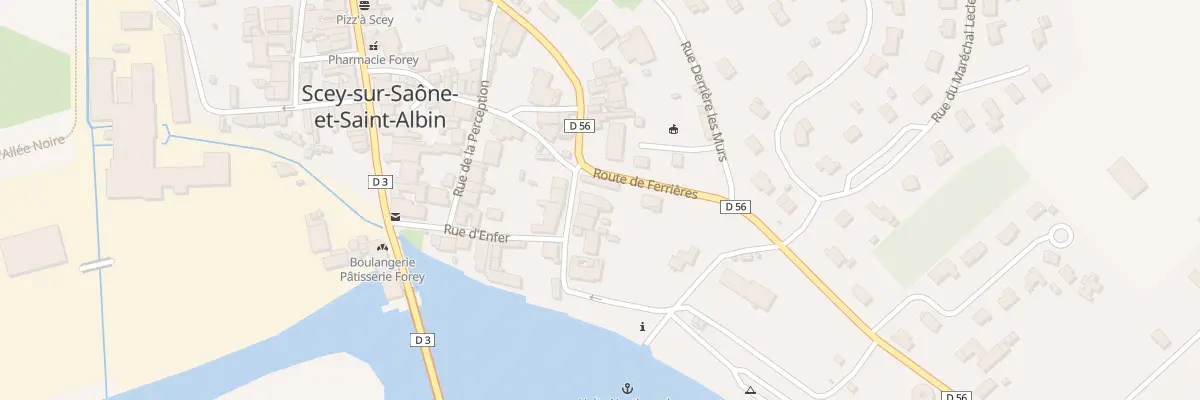 Plan du 43 Gr Gde Rue du Bourg à Scey-sur-Saône-et-Saint-Albin