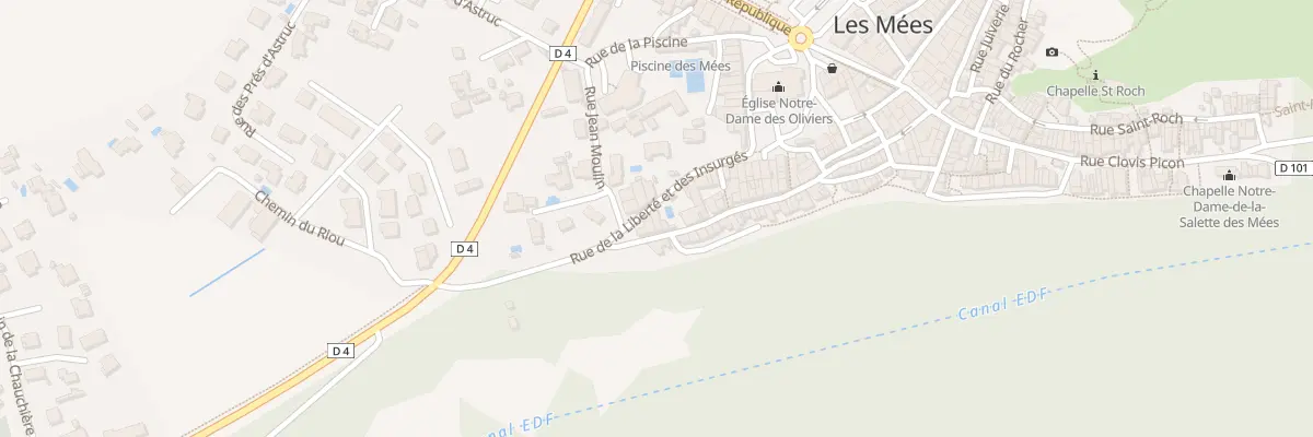 Plan du 54 Rue Font Neuve aux Mées