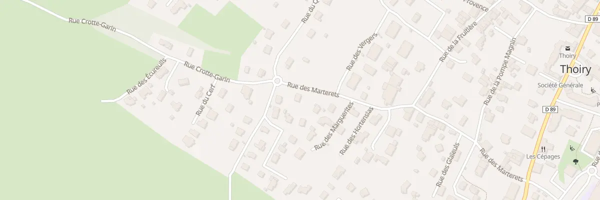 Plan du 405 Rue des Marterets à Thoiry