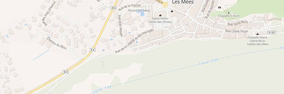 Plan du 51 Rue Font Neuve aux Mées