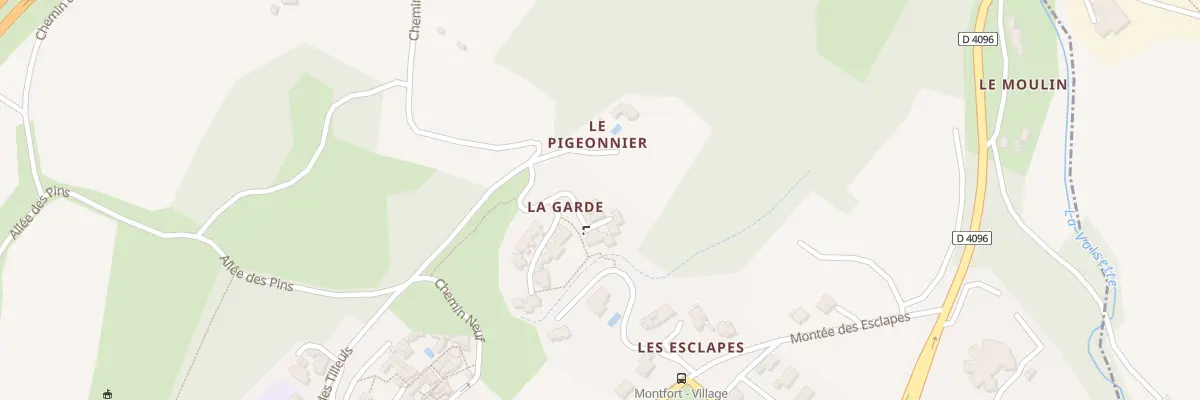 Plan du 7023 La Garde à Montfort