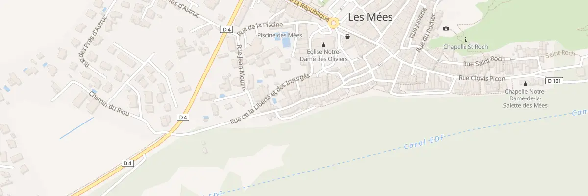 Plan du 46 Rue Font Neuve aux Mées