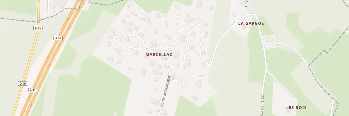Plan du 1182 Rte de Marcellaz à Entrelacs
