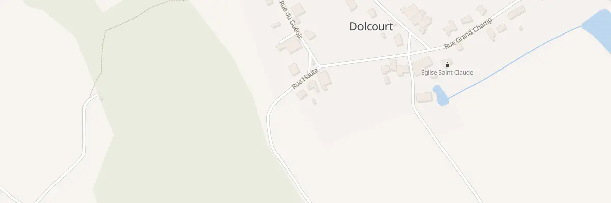 Plan du 7 Rue Haute à Dolcourt
